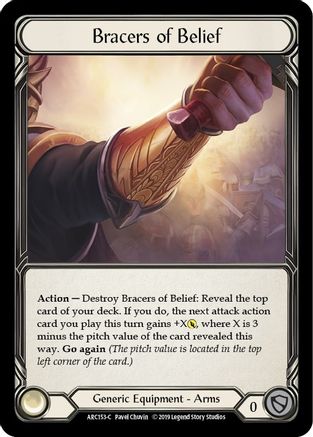 Brassards de croyance (ARC153) - Arcane Rising Édition illimitée Rainbow Foil 