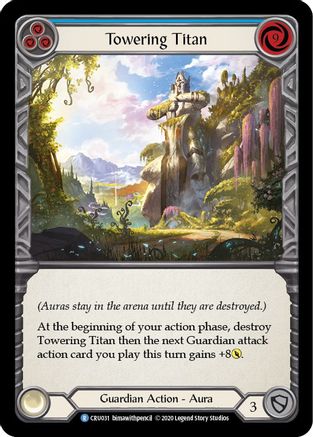 Titan imposant (bleu) (CRU031) - Crucible of War Édition illimitée Arc-en-ciel 