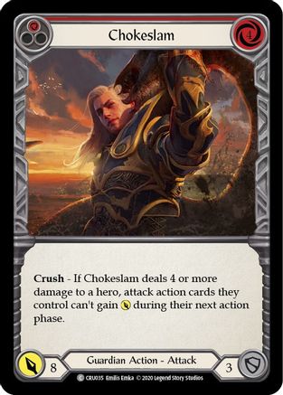 Chokeslam (Red) (CRU035) - Crucible of War Unlimited Edition Rainbow Foil