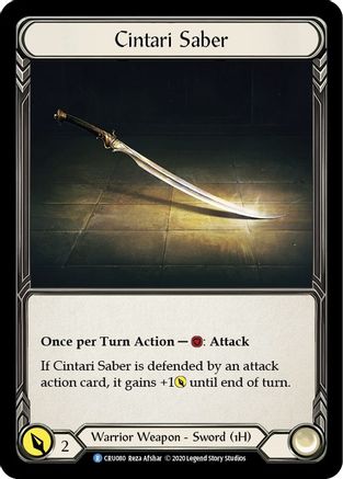 Sabre Cintari (Revers) (CRU080) - Crucible of War Édition illimitée 