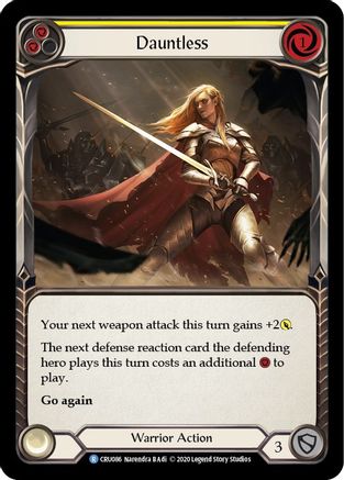 Dauntless (jaune) (CRU086) - Crucible of War Édition illimitée Arc-en-ciel 