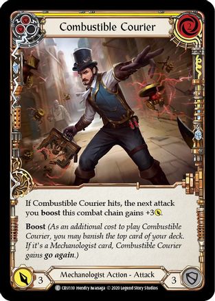 Courrier combustible (jaune) (CRU110) - Crucible of War Édition illimitée Arc-en-ciel 