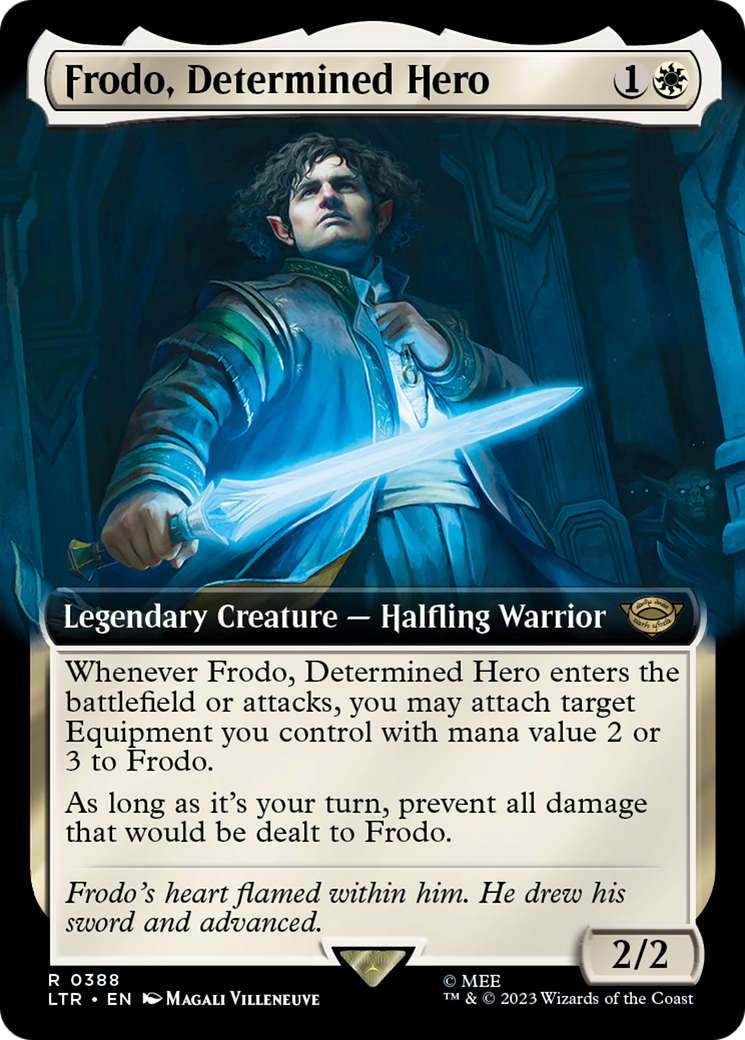 Frodo, Determined Hero (Extended Art) (LTR-388) - The Lord of the Rings: Tales of Middle-earth: (Extended Art)