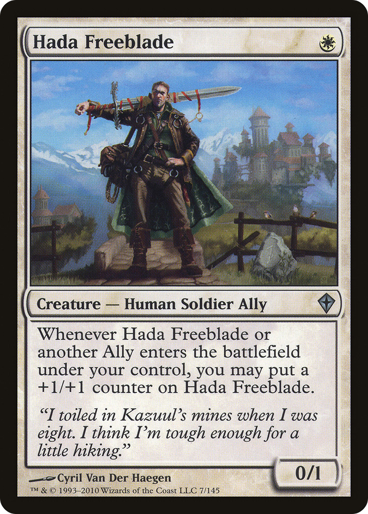 Hada Freeblade (WWK-007) - Worldwake Foil 