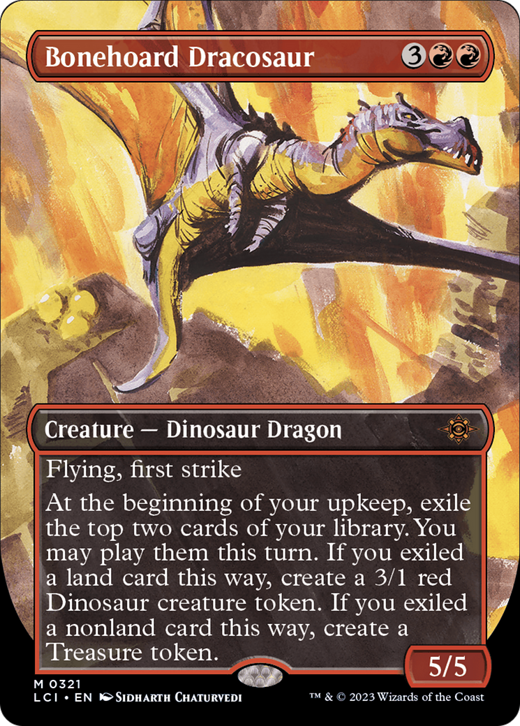 Bonehoard Dracosaur (Borderless) (LCI-321) - The Lost Caverns of Ixalan (Borderless)