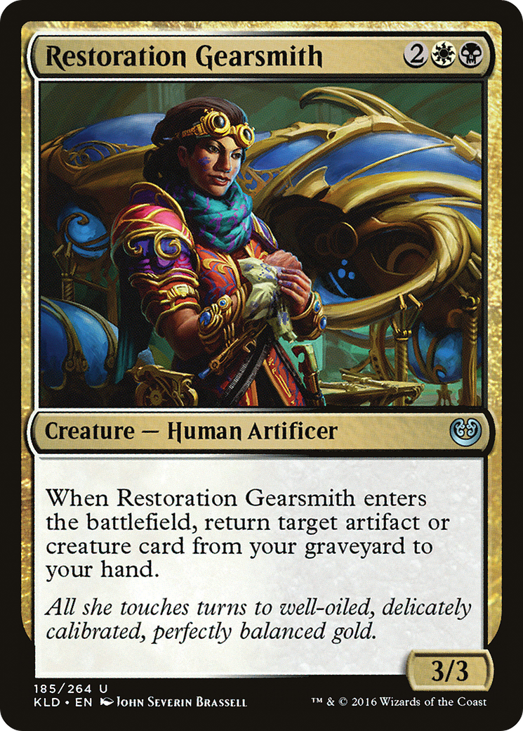 Restauration Gearsmith (KLD-185) - Feuille de Kaladesh 