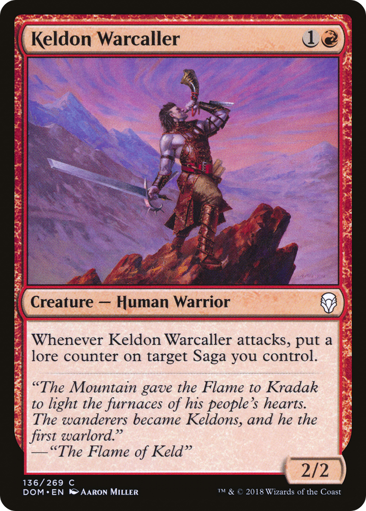 Keldon Warcaller (DOM-136) - Dominaria 