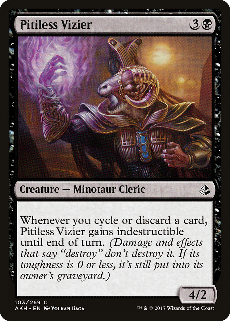 Vizir impitoyable (AKH-103) - Feuille d'Amonkhet 