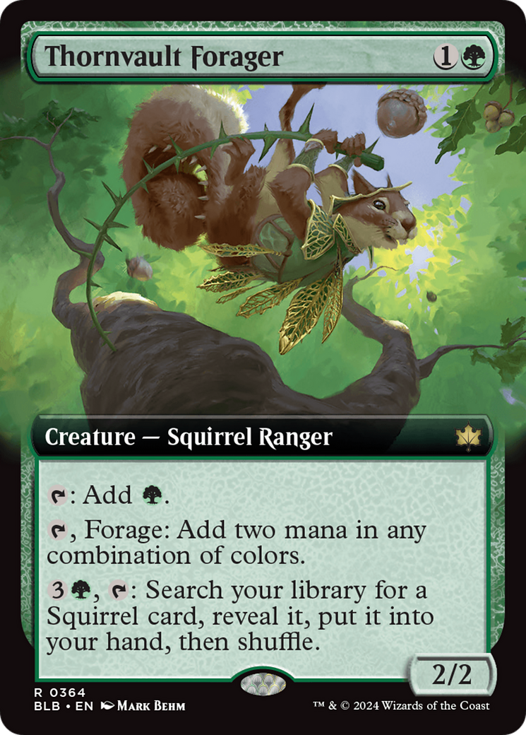 Fourrageur de Thornvault (BLB-364) - Burroir de fleurs : (Extended Art) 