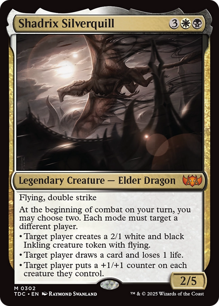 Shadrix Silverquill (TDC-302) - Commandant : Tarkir : Tempête de dragons 