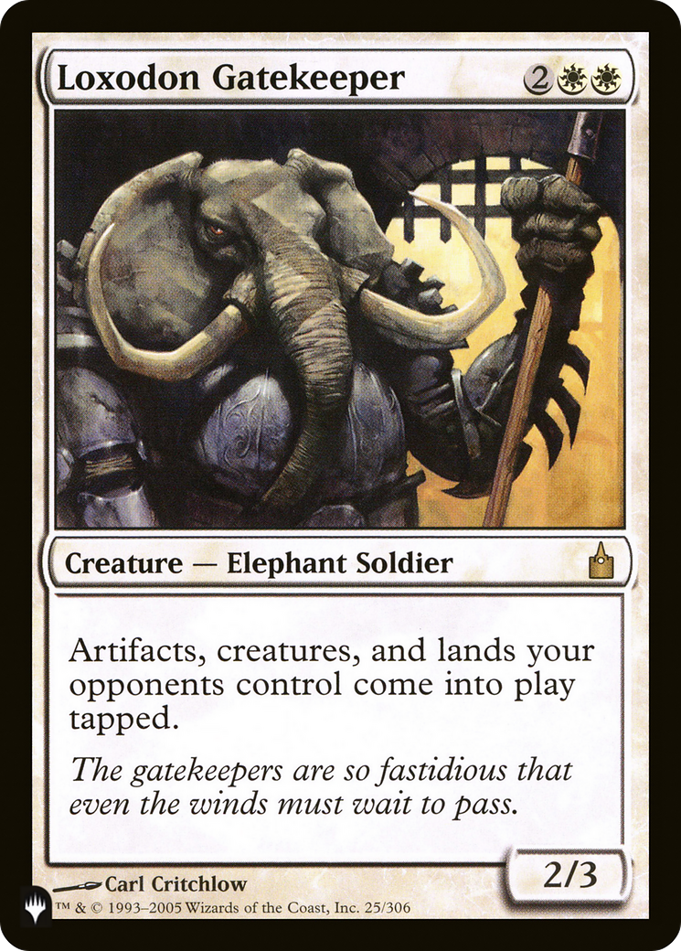 Gardien Loxodon (PLST-RAV-25) - La Liste 