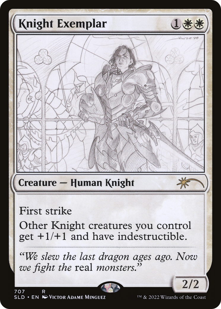 Knight Exemplar (707) (SLD-707) - Secret Lair Drop Foil