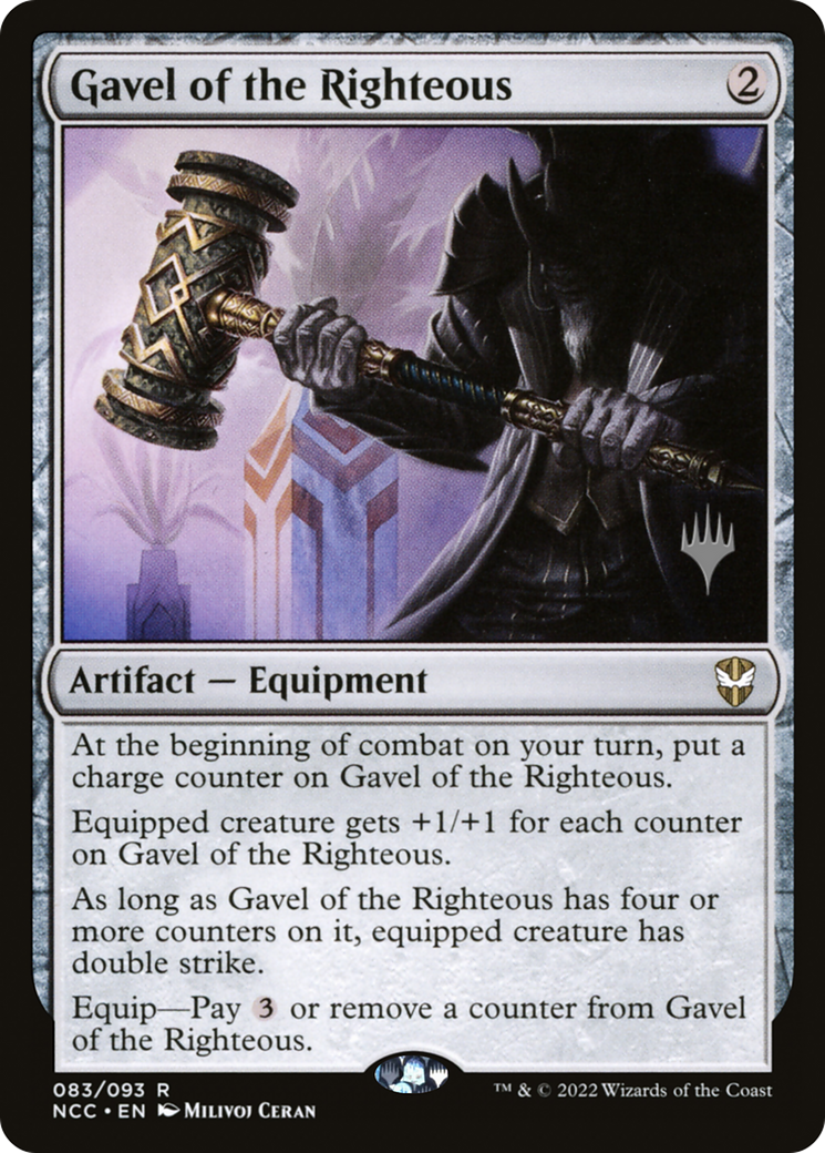 Gavel of the Righteous (PPSNC-83P) - New Capenna Commander Promos Foil