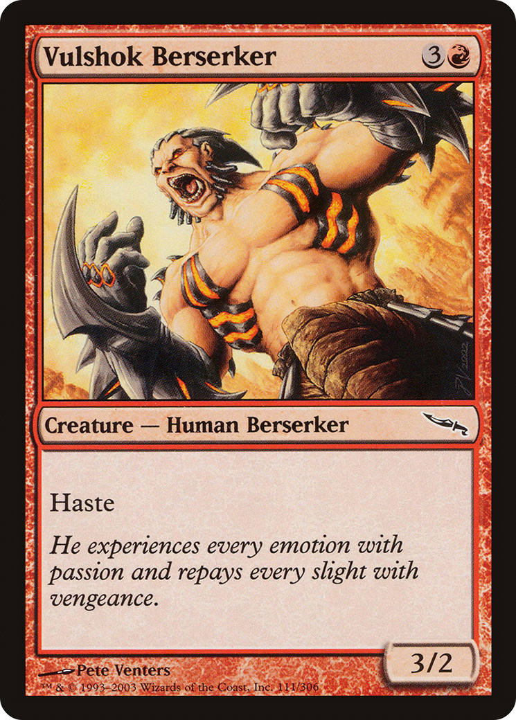 Vulshok Berserker (MRD-111) - Mirrodin Foil 