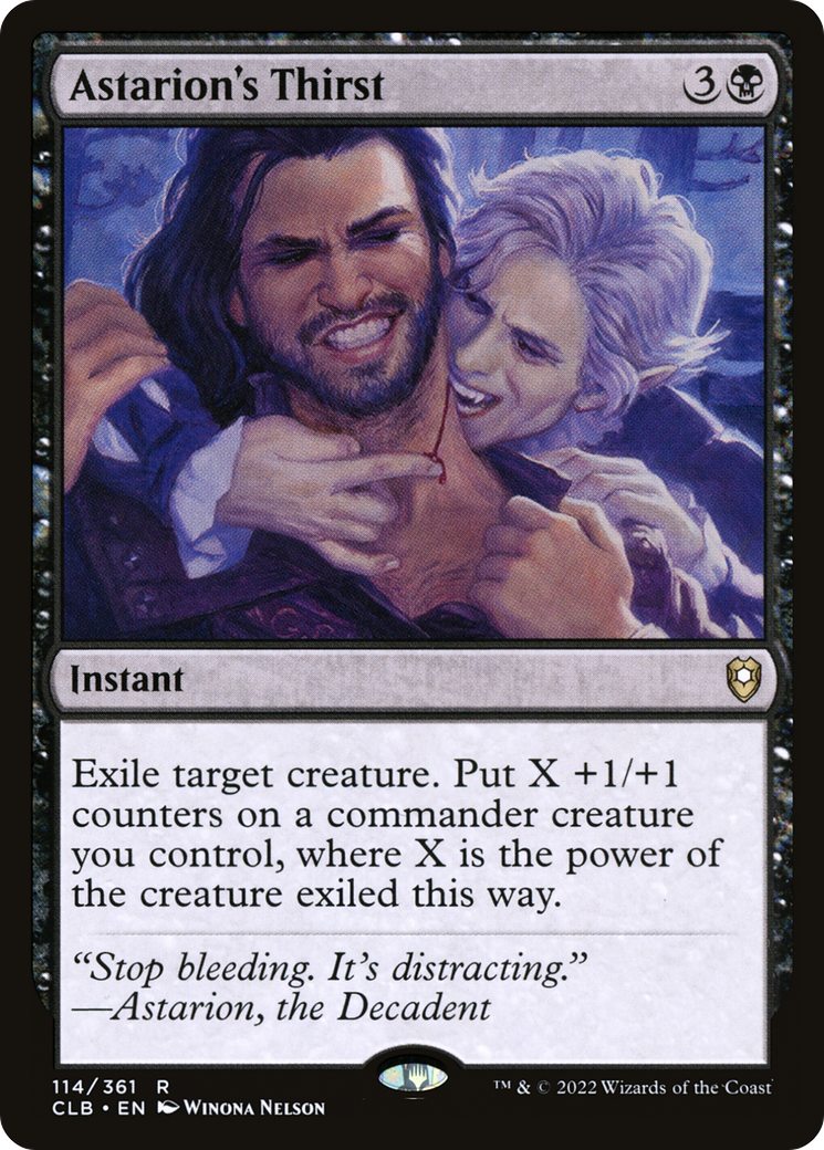 La Soif d'Astarion (CLB-114) - Commander Legends : La Bataille pour Baldur's Gate (Foil)