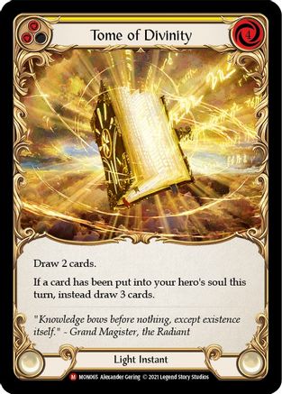 Tome de Divinité (MON065) - Monarch 1re édition 