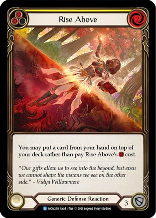 Rise Above (Yellow) (MON258) - Monarch Unlimited Edition