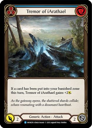 Tremblement d'iArathael (bleu) (MON256) - Monarch Unlimited Edition Rainbow Foil 