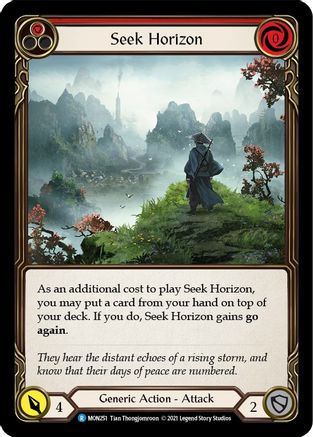Seek Horizon (Red) (MON251) - Monarch 1st Edition Rainbow Foil