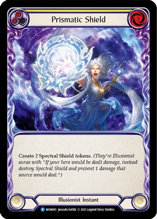 Prismatic Shield (Yellow) (MON093) - Monarch Unlimited Edition Rainbow Foil