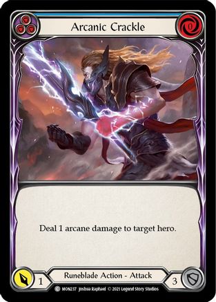 Arcanic Crackle (bleu) (MON237) - Monarch Unlimited Edition Rainbow Foil 
