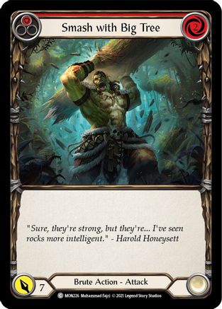 Smash with Big Tree (Red) (MON226) - Monarch Unlimited Edition Rainbow Foil