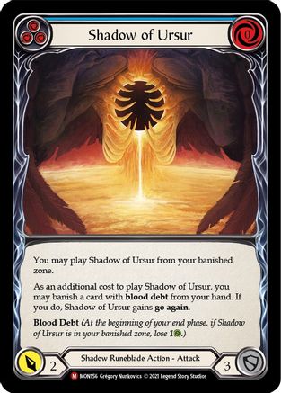 Shadow of Ursur (MON156) - Monarch Unlimited Edition Rainbow Foil