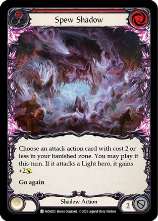 Spew Shadow (rouge) (MON212) - Monarch 1re édition Rainbow Foil 