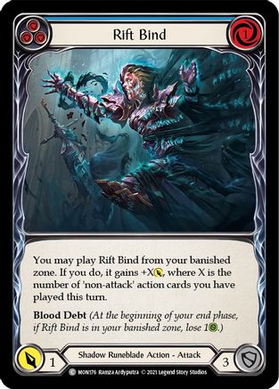 Rift Bind (Blue) (MON176) - Monarch Unlimited Edition
