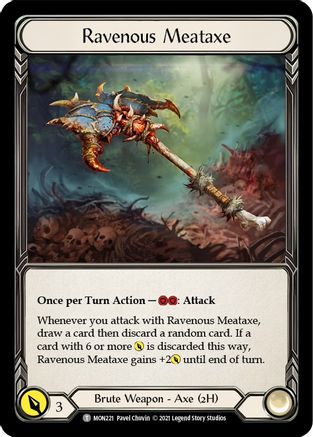 Ravenous Meataxe // Soul Shackle (MON221) - Monarch Unlimited Edition