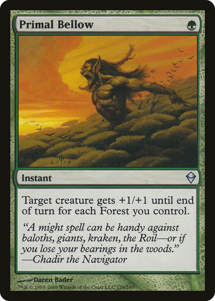 Primal Bellow (ZEN-176) - Zendikar Foil