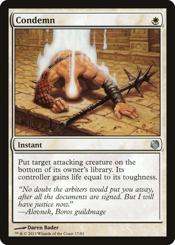 Condamner (DDL-017) - Duel Decks : Héros contre Monstres 