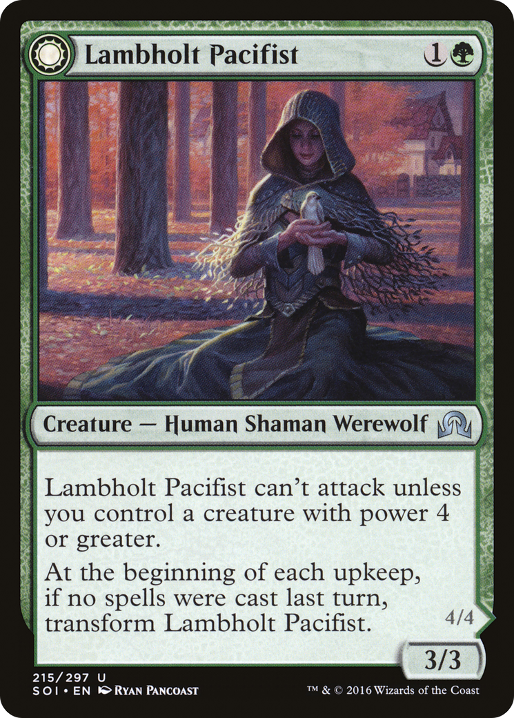 Pacifiste de Lambholt // Boucher de Lambholt (SOI-215) - Ténèbres sur Innistrad : (Transformation double face) Foil 