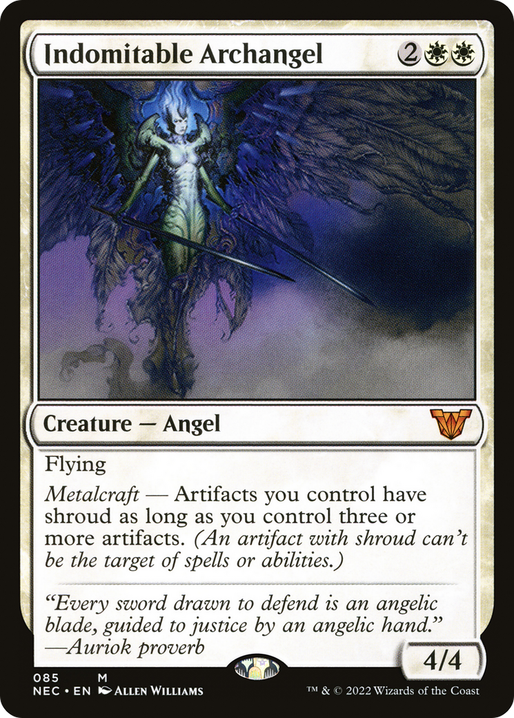 Indomitable Archangel (NEC-085) - Neon Dynasty Commander