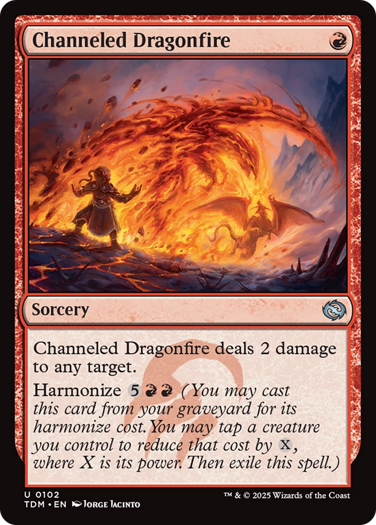 Feu draconique canalisé (TDM-102) - Tarkir : Tempête de dragons 