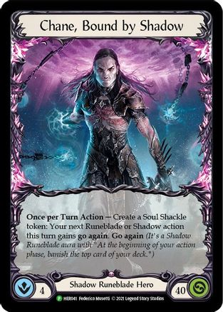 Chane, Bound by Shadow (Rainbow) (HER041) - Flesh and Blood: Promo Cards Unlimited Edition Rainbow Foil