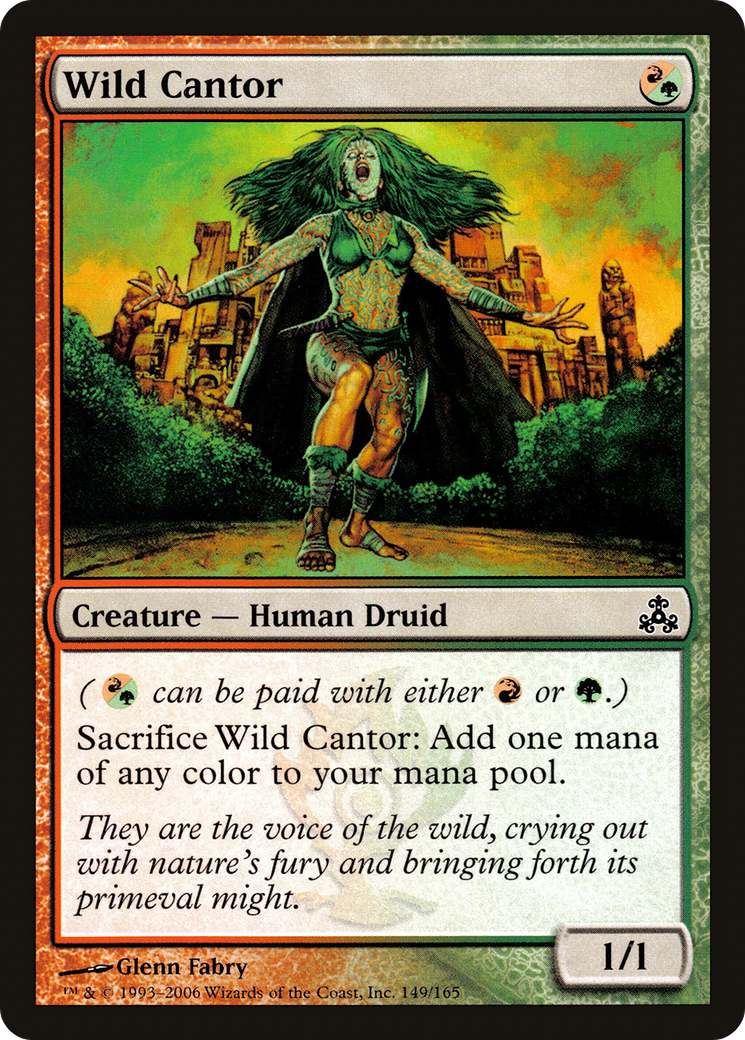 Chantre sauvage (GPT-149) - Feuille du Pacte des Guildes 
