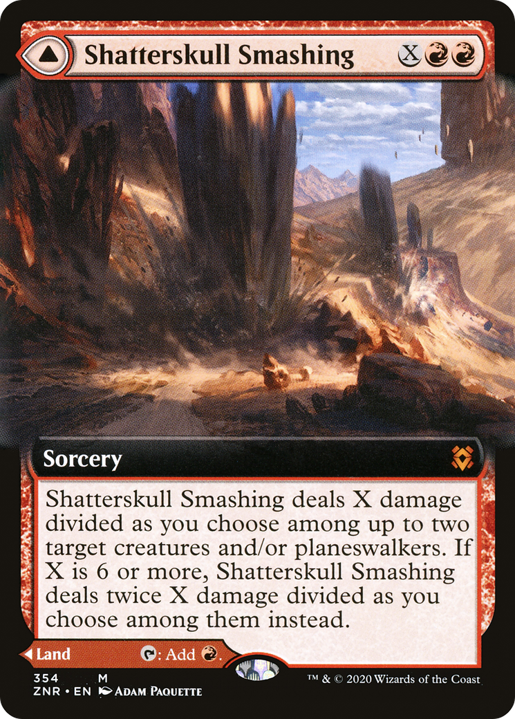 Shatterskull Smashing // Shatterskull, le Passe du Marteau (ZNR-354) - Zendikar Rising : (Extended Art) Foil 