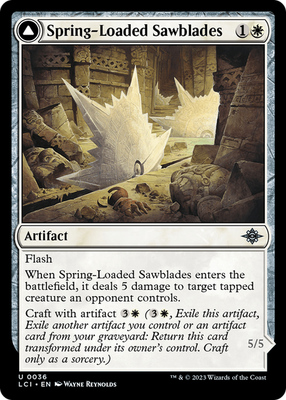 Spring-Loaded Sawblades (LCI-036) - The Lost Caverns of Ixalan Foil