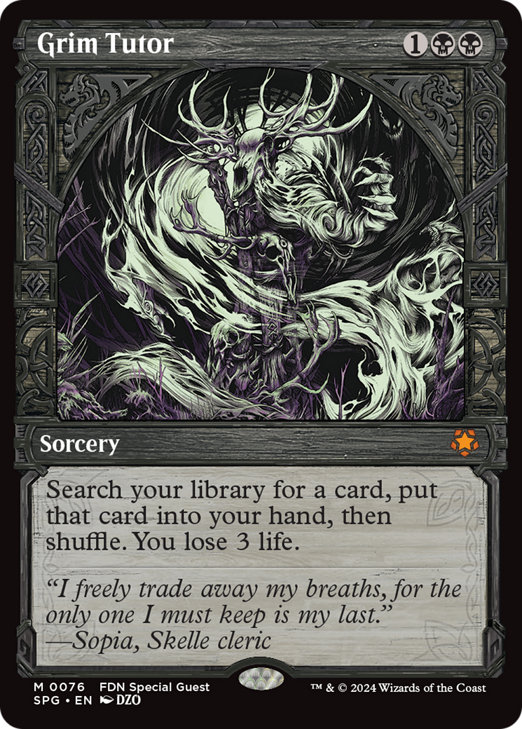 Grim Tutor (SPG-076) - Invités spéciaux : (Vitrine) 