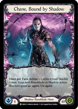 Chane, Bound by Shadow - HER033 (HER033) - Flesh and Blood: Promo Cards Cold Foil
