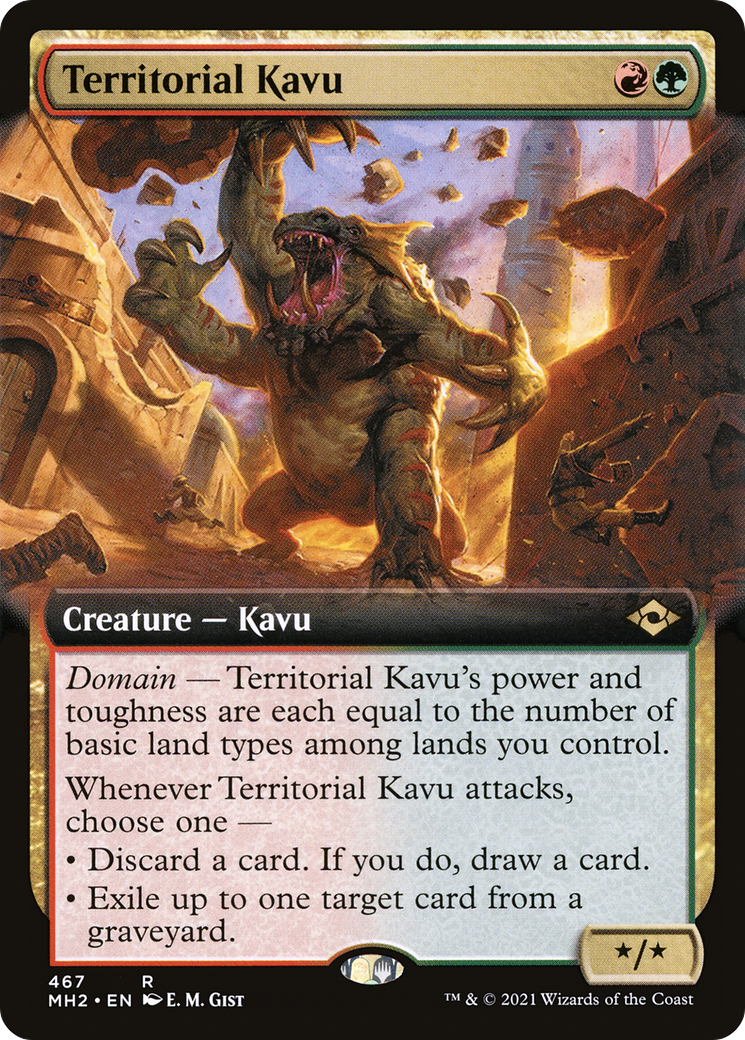 Territorial Kavu (Extended Art) (MH2-467) - Modern Horizons 2: (Extended Art) Foil
