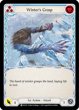Winter's Grasp (Blue) (ELE162) - Tales of Aria 1st Edition Rainbow Foil
