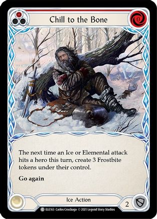 Chill to the Bone (Rouge) (ELE163) - Tales of Aria 1re édition Rainbow Foil 