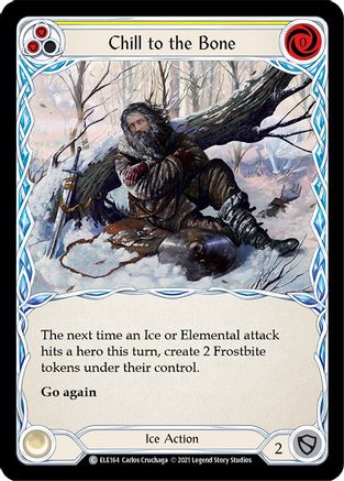 Chill to the Bone (Jaune) (ELE164) - Tales of Aria Édition illimitée Rainbow Foil 