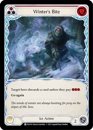 Morsure de l'hiver (rouge) (ELE169) - Tales of Aria 1re édition Rainbow Foil 