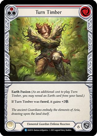 Turn Timber (Red) (ELE010) - Tales of Aria Unlimited Edition Rainbow Foil