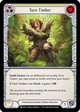 Turn Timber (Yellow) (ELE011) - Tales of Aria 1st Edition