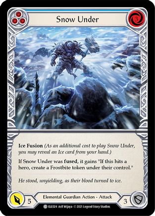 Snow Under (Blue) (ELE024) - Tales of Aria 1st Edition Rainbow Foil