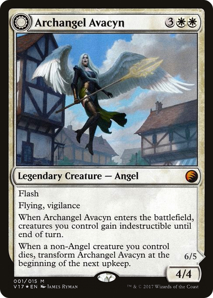 Archangel Avacyn (V17-001) - From the Vault: Transform: (Double Faced Transform) Foil